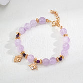 S925 Silver Gold-Plated Lavender Amethyst Zircon Bracelet
